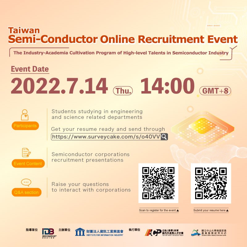 Taiwan x Malaysia Semiconductor Talent Recruitment Event海報